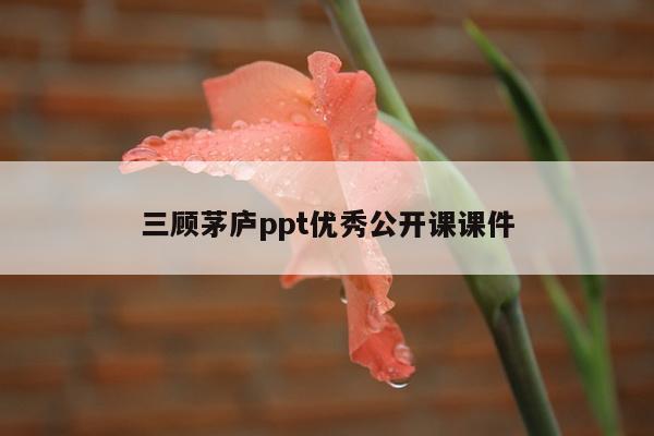 三顾茅庐ppt优秀公开课课件