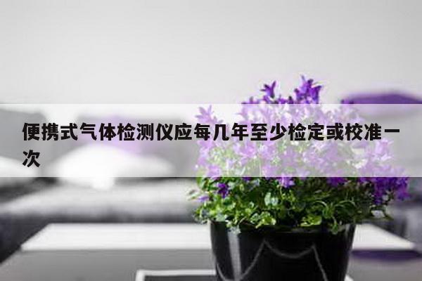 便携式气体检测仪应每几年至少检定或校准一次