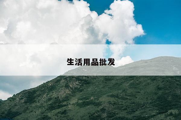 生活用品批发