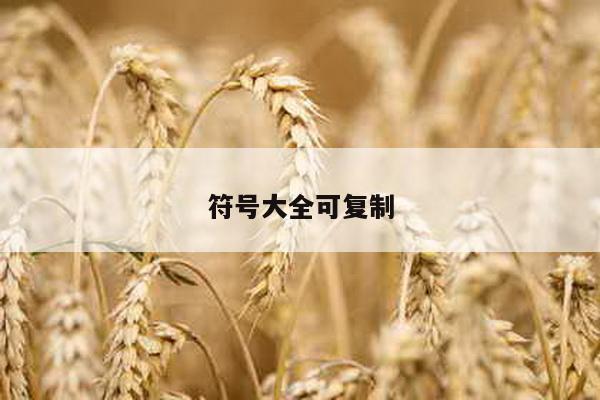 符号大全可复制