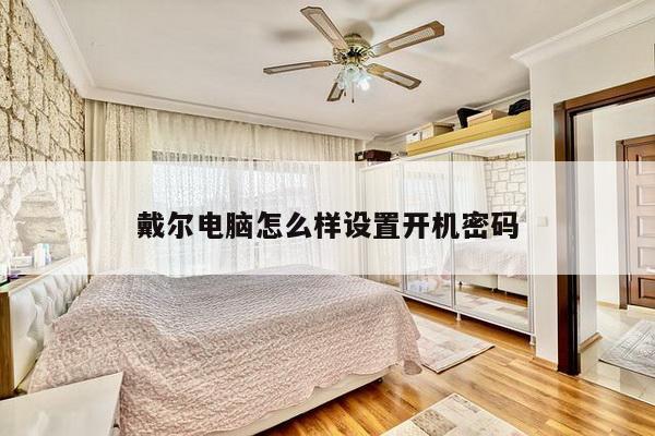 戴尔电脑怎么样设置开机密码