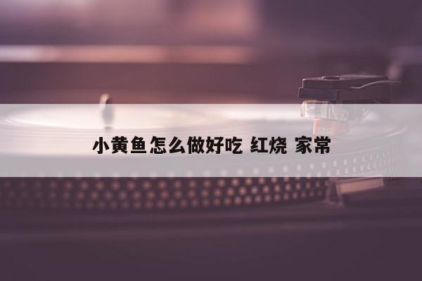 小黄鱼怎么做好吃 红烧 家常