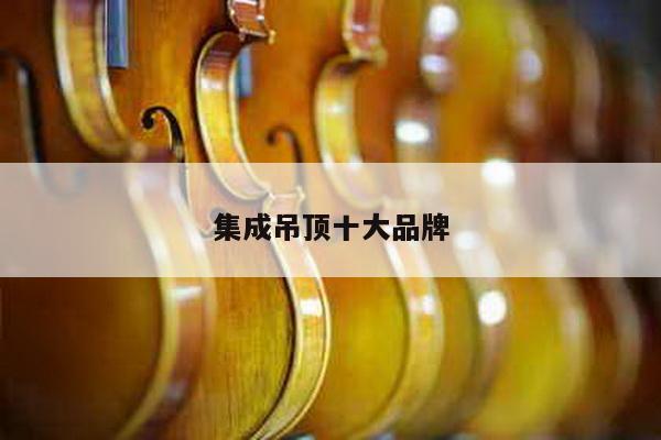 集成吊顶十大品牌