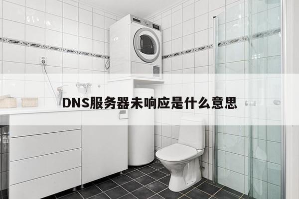 DNS服务器未响应是什么意思