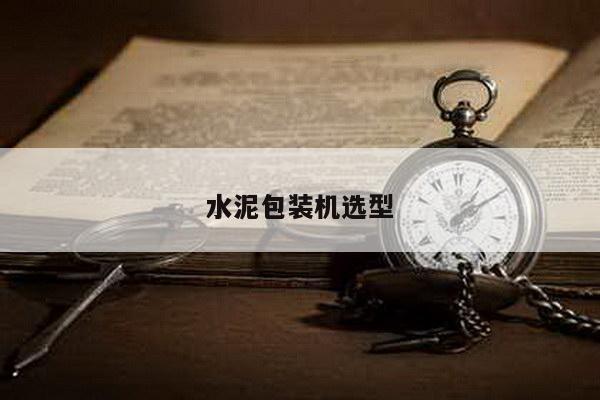 水泥包装机选型