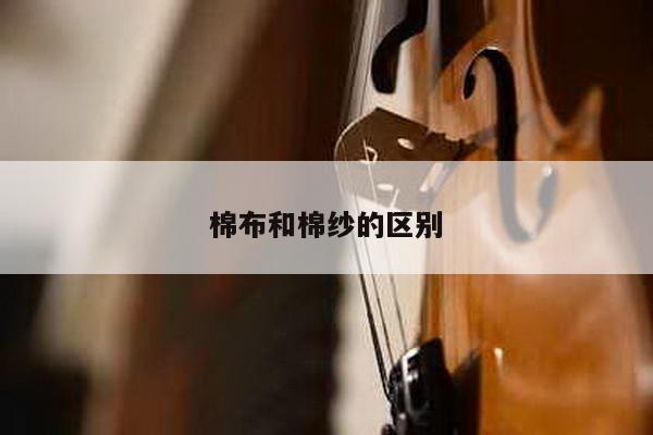 棉布和棉纱的区别
