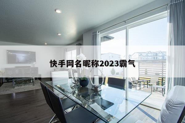 快手网名昵称2023霸气