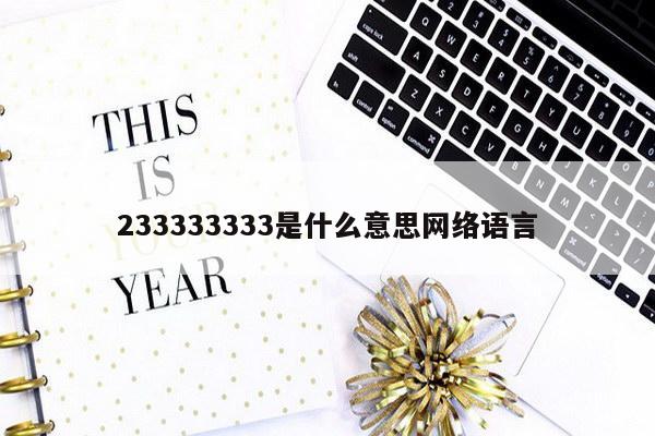 233333333是什么意思网络语言