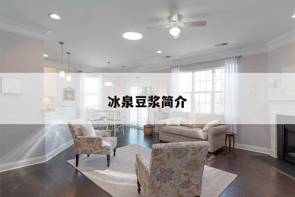 冰泉豆浆简介