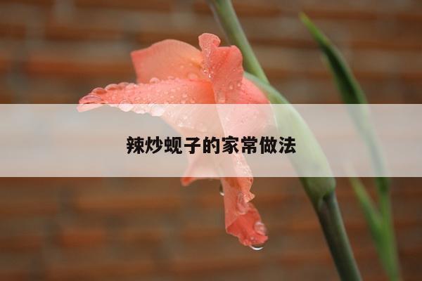 辣炒蚬子的家常做法