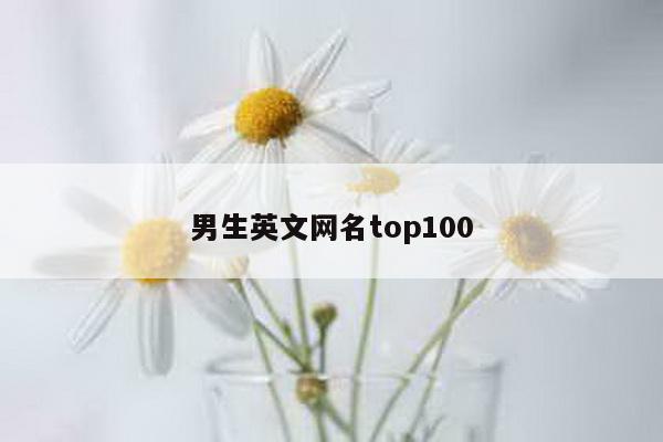 男生英文网名top100
