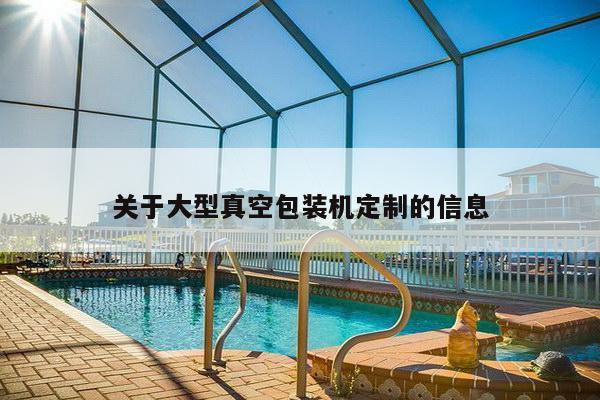 关于大型真空包装机定制的信息