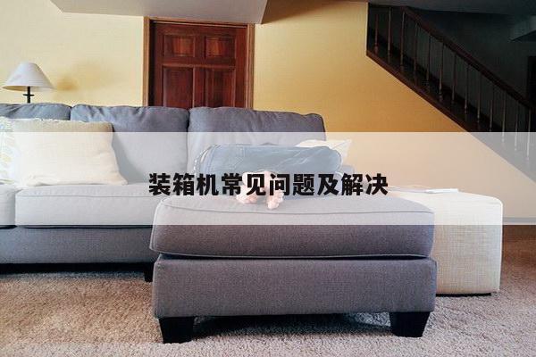 装箱机常见问题及解决