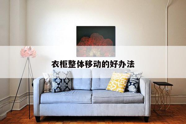 衣柜整体移动的好办法