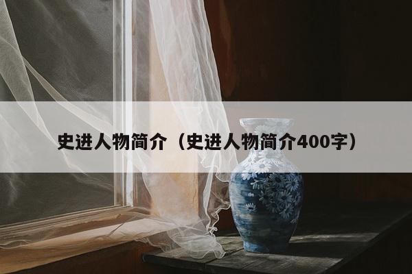 史进人物简介（史进人物简介400字）