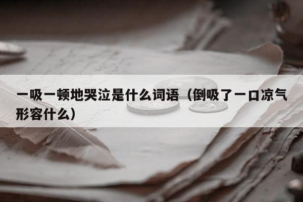 一吸一顿地哭泣是什么词语（倒吸了一口凉气形容什么）