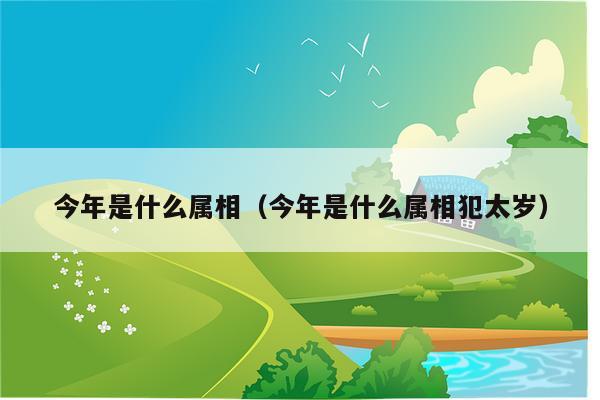 今年是什么属相（今年是什么属相犯太岁）