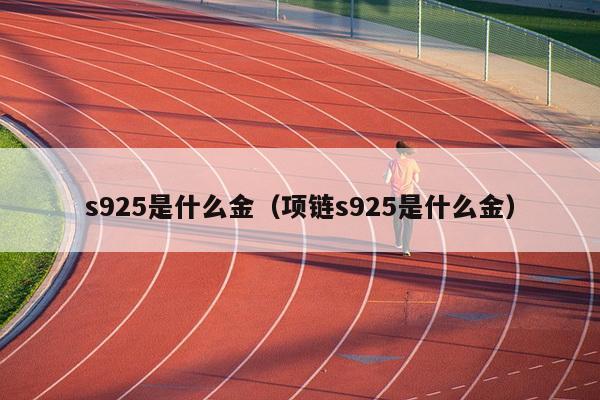 s925是什么金（项链s925是什么金）