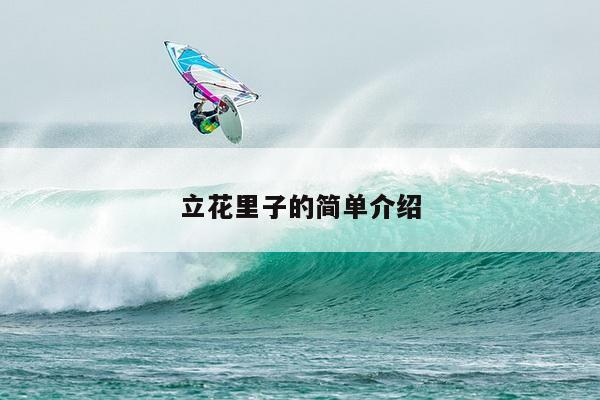 立花里子的简单介绍