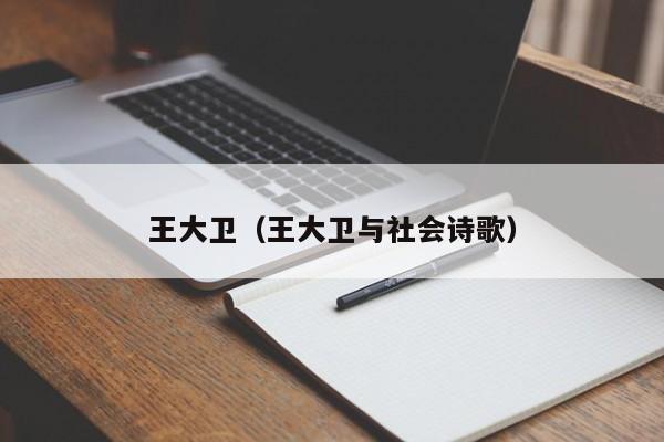 王大卫（王大卫与社会诗歌）