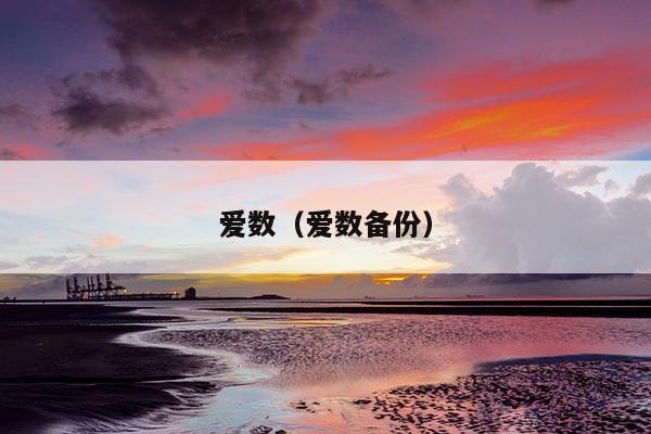 爱数（爱数备份）
